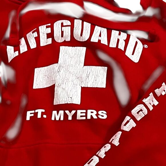 Red Lifeguard Hoodie - Picture 2 of 12